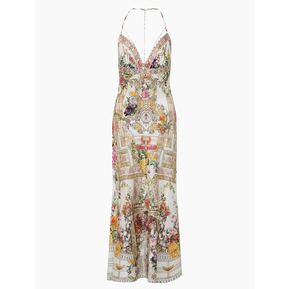 NWT. Camilla Egyptian Chain & Silk Slipdress. Sz Medium.